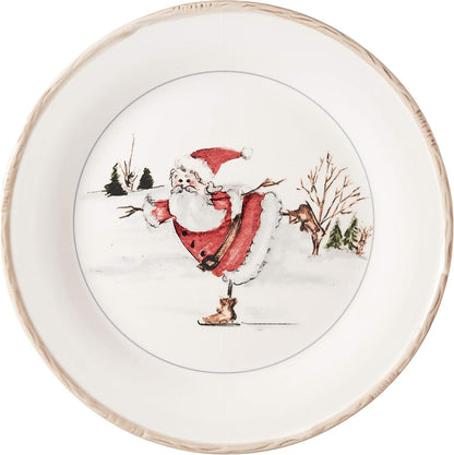 Christmas Twig Holiday Dinnerware Set – 20-Piece Christmas-Themed Earthenware Dinner Party Collection, Unique Gift Idea for Chri