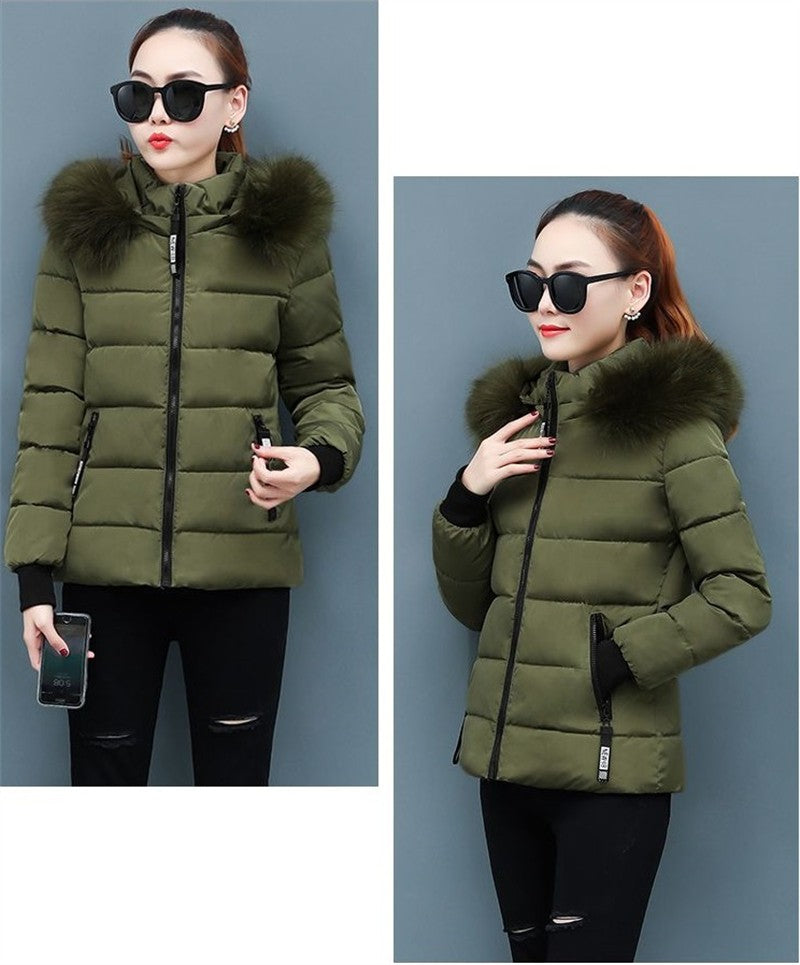 Women's Winter Parka Coat 2025 Korean Version Loose Lady Cotton Padded Outerwear Temperament Casual Ladies Down Cotton Jacket