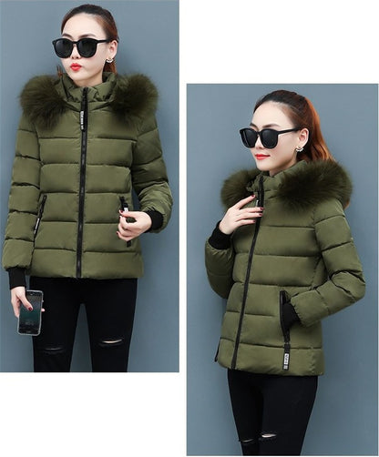 Women's Winter Parka Coat 2025 Korean Version Loose Lady Cotton Padded Outerwear Temperament Casual Ladies Down Cotton Jacket