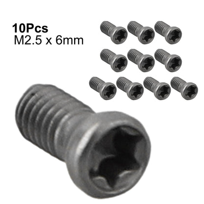 10 Peças Parafusos Torx M2.5 M3.5 Para Substituir Pastilhas de Metal Duro Ferramentas de Torno CNC Oficina Ferramentas Manuais Suprimentos