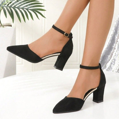 2024 Spring Summer Sandals New Women's Pointed Toe Pumps Fairy Korean Style Versatile Fashion High Heel Shoes