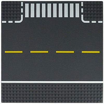 Placa de Base para Construção 32*32 Blocos de Montar Compatível com Todas as Marcas Cidade Rua Estrada Base Reta Cruzamento Curva Junção em T