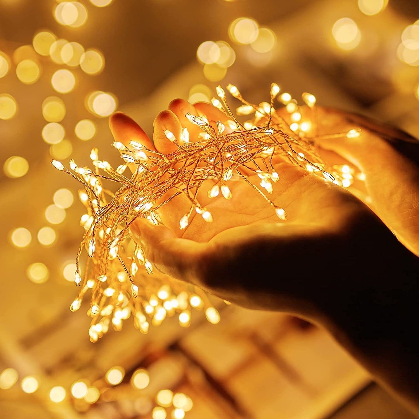 Solar LED Firecracker String Lights Outdoor Waterproof Garland Fairy Light for Wedding Party Garden Christmas Holiday Decoration