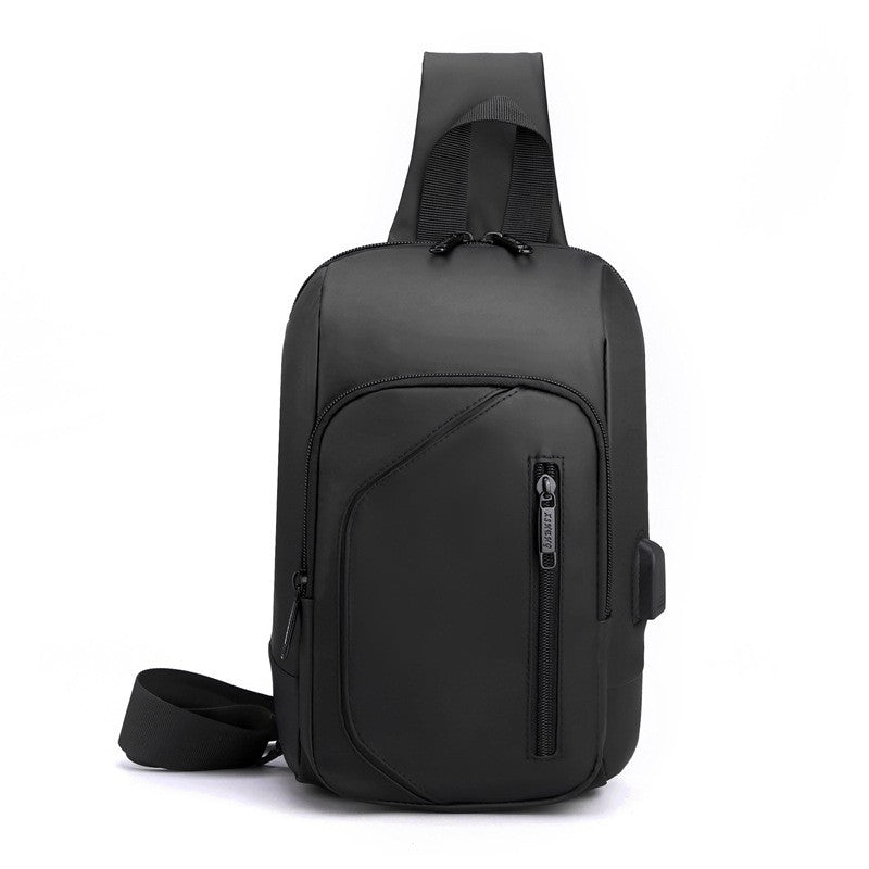 2023 Men's Chest Bag Waterproof Crossbody Bag Multifunction Anti-theft Travel Bags Shoulder Bag Male USB Charging Pouch for Man