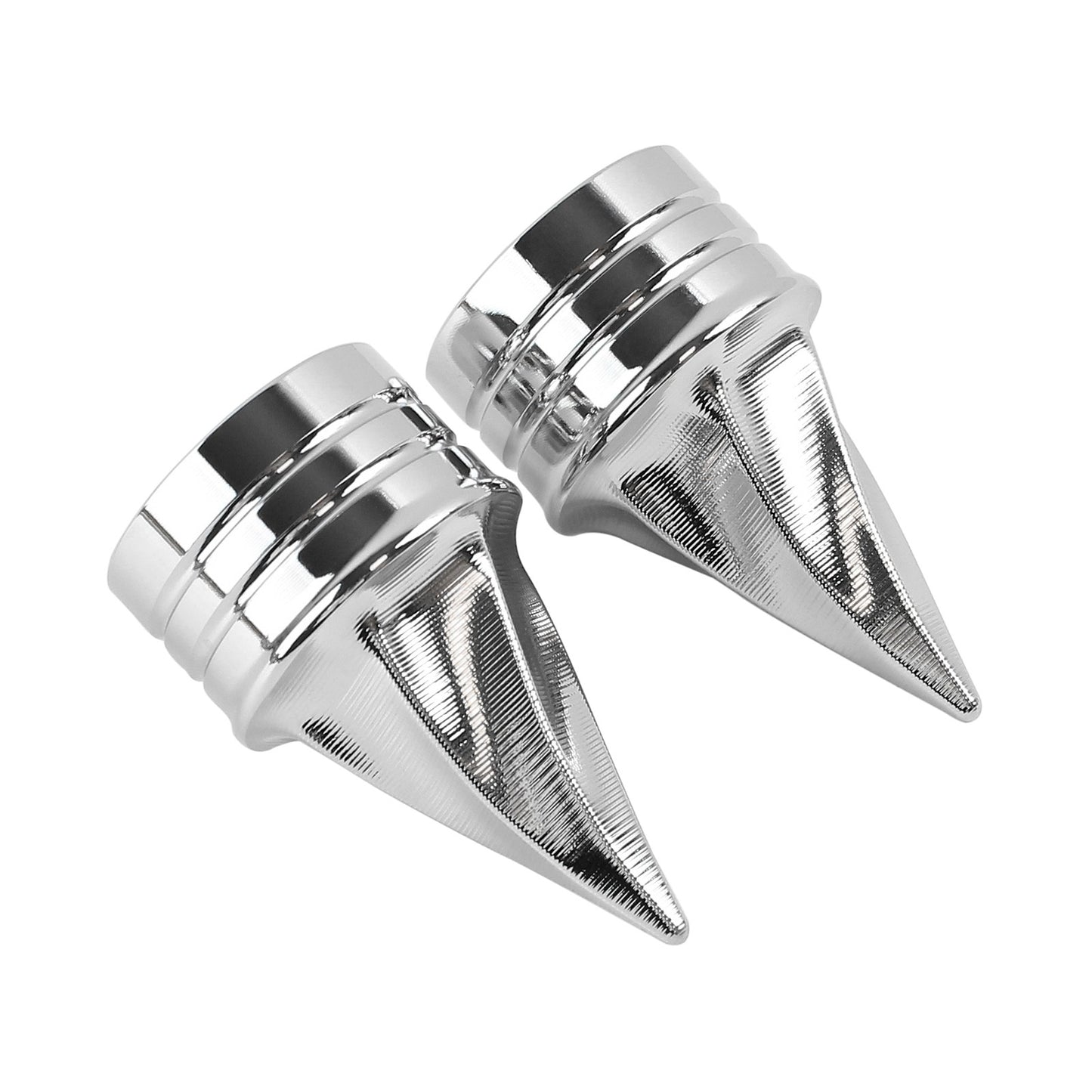 Porcas da extremidade do eixo dianteiro torcido da motocicleta Tampas do eixo pontiagudas Adequadas para Harley Touring Sportster Dyna Street Glide Road King Road Glide