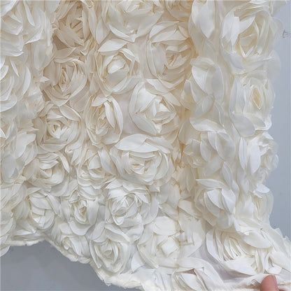 3D Flowers Women Skirts Autumn Winter Solid A-line Vintage Faldas Mujer Korean Fashion Hyperbole Elegant Long Skirt JJ1746