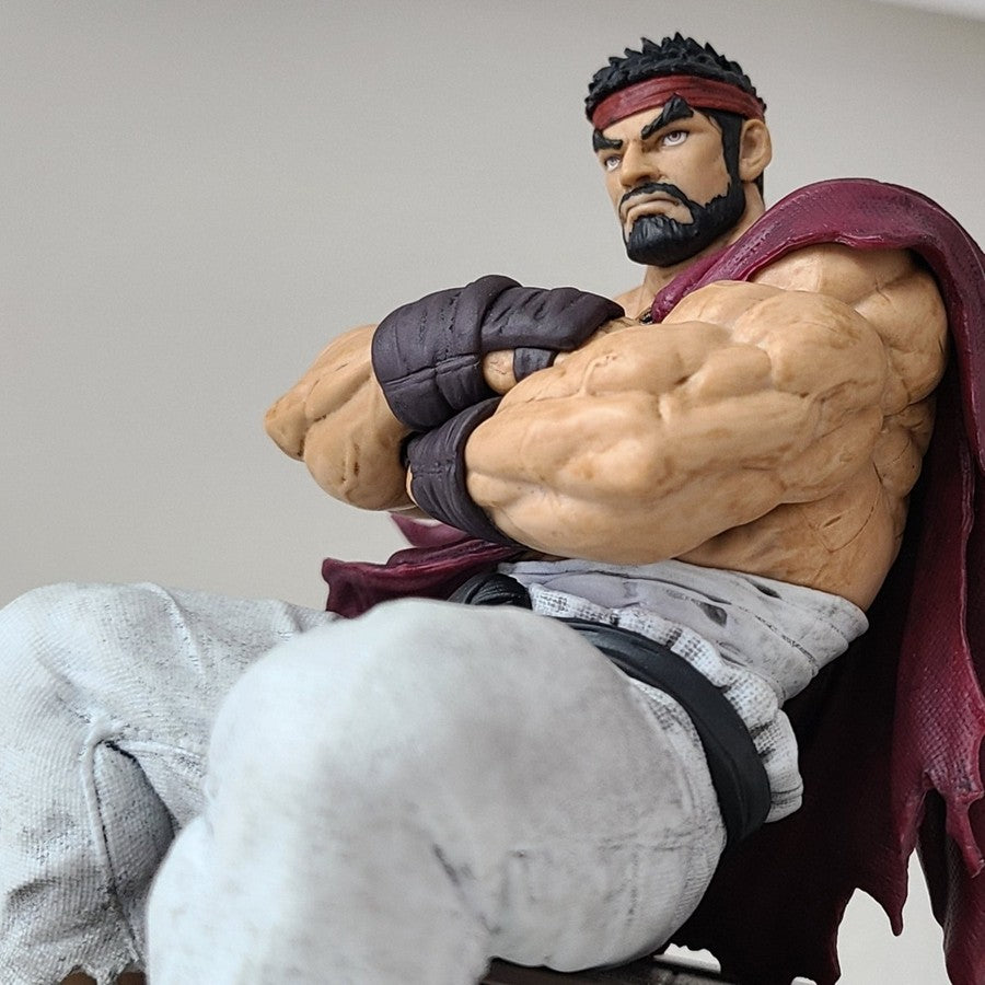 Figura de Ação Ryu de Anime Street Fighter 6 de 14cm Figura de Ryu para Noodle Stopper Decoração de Quarto Modelo de Coleção em PVC Brinquedos