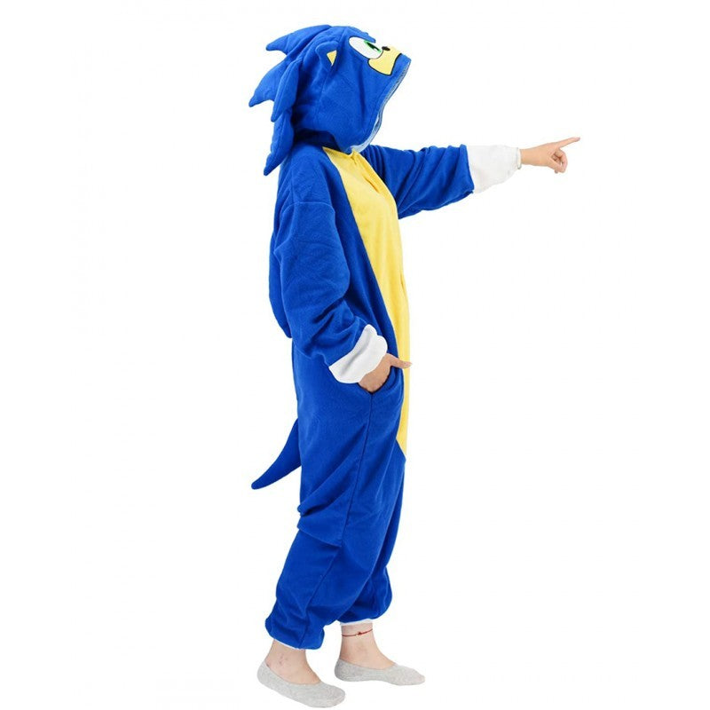 Women Men Cute Sonic Anime Cosplay Costumes Animal Kigurumi Cartoon Onesies Pajamas Jumpsuits For Christmas Halloween Party