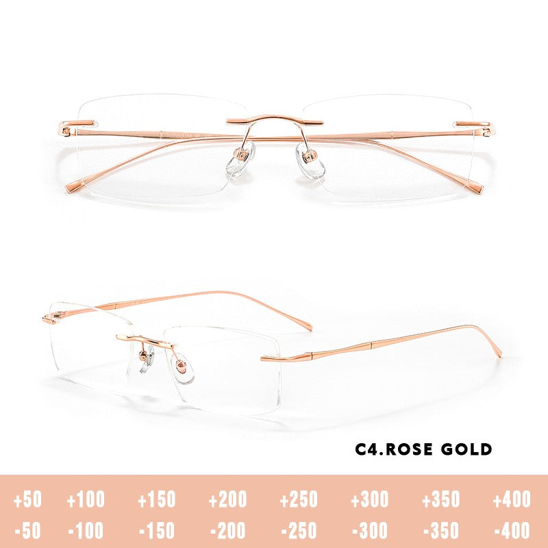 KANSEPT Square Myopia Eyeglasses Photochromic Lenses Man Blue Light Ultra-light Titanium Reading Glasses Men Optical Women Lens