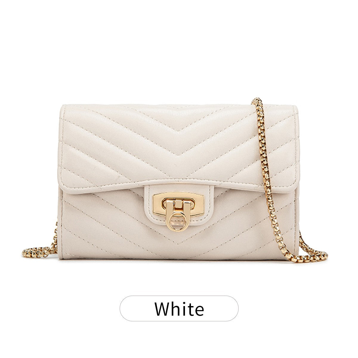 Stylish women's quilted handbag/wallet highquality PU leather crossbody bag casual portable versatile women's clutch