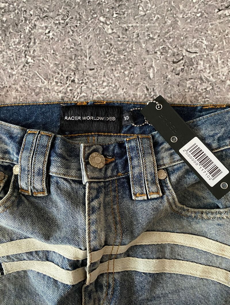 Y2K American New Pattern Embroidery Wash Baggy Jeans Men High Street Vintage Hip Hop Fashion Casual Joker Couple Wide-leg Pants