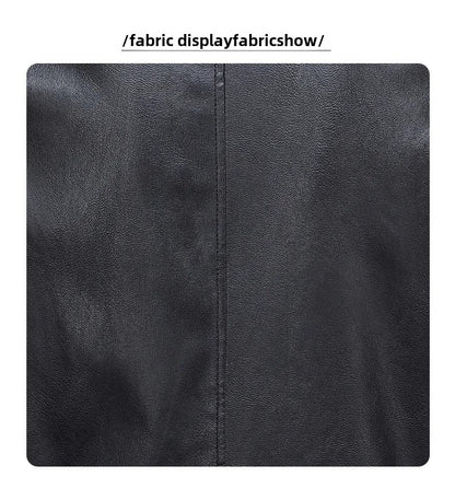 Men's Slim Fit Leather Jacket 2025 New Style Versatile Cool Fashionable PU Leather Coat Casual Streetwear