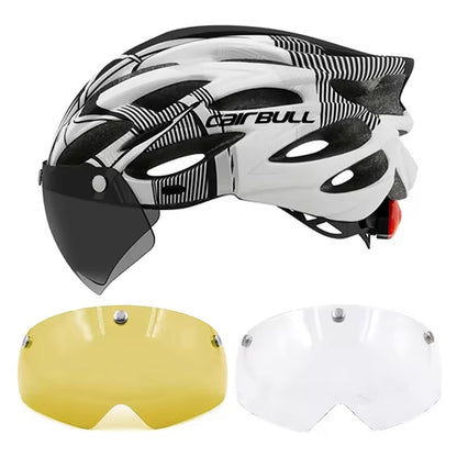 Cairbull Capacetes de Ciclismo MTB Mountain Road Capacete de Bicicleta de Corrida Leve Respirável Led Segurança Capacete de Bicicleta 54-62cm Casco