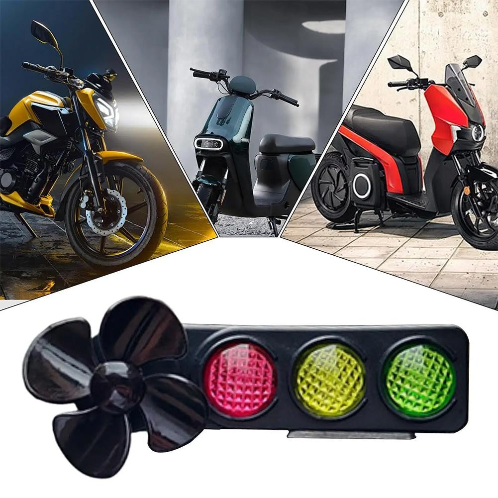 Luzes de LED de Motocicleta Pequena Lâmpada de Tráfego Moinho de Vento Segurança Decorações Fofas para Bicicletas Motocicleta para Moto Elétrica de Montanha e Estrada
