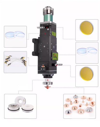 Raytools Laser Lens 24.9x1.5 27.9x4.1 30x5 Raytools Laser Protective Glass Lens for Laser Head BM11 Laser Cutting Machine Lens