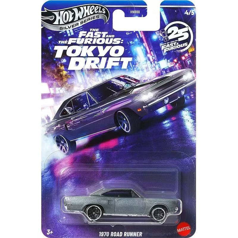 Nova Coleção de Carros Miniatura Hot Wheels Silver Series HNR88 Velozes e Furiosos Plymouth Alloy Diecast