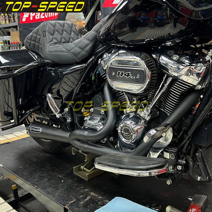 For Harley CVO Street Glide FLHXSE 2017-2025 CVO Road Glide ST FLTRXSTSE 2024-2025 2-Into-1 Exhaust Motorcycle Touring Mufflers