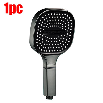 Chuveiro de alta pressão com painel grande de 13CM, com filtro, 3 modos, bico de pulverização de grande fluxo, chuveiro quadrado para banheiro