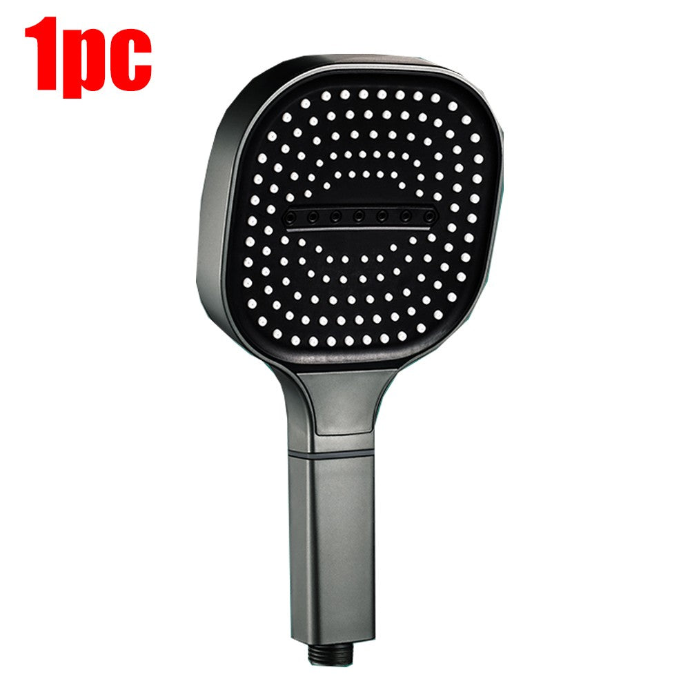 Chuveiro de alta pressão com painel grande de 13CM, com filtro, 3 modos, bico de pulverização de grande fluxo, chuveiro quadrado para banheiro