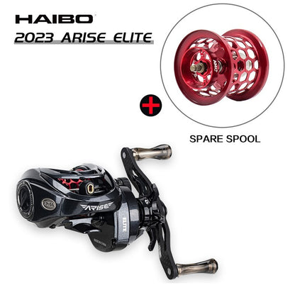 Haibo 25/23 NEW ARISE AIR/ELITE AMC+ Carretilha De Pesca Baitcasting Manivela De Fibra De Carbono 11B+1RB Long Casting
