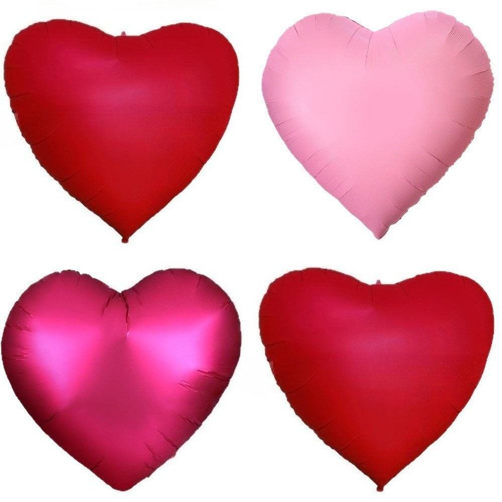 Giant 63 Inch Heart Aluminum Foil Balloon for Birthday Wedding Christmas Eve Valentine's Day New Year Party DIY Decoration