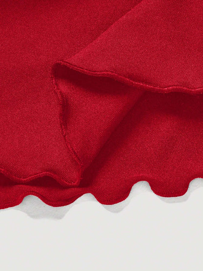 New fashion solid color casual versatile women's plus size skirt