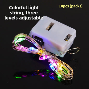 Colorful Fairy Lights Battery Operated (Includ), 3m 10ft 30 LED Mini String Lights for DIY Wedding Christmas Party Mason Jars