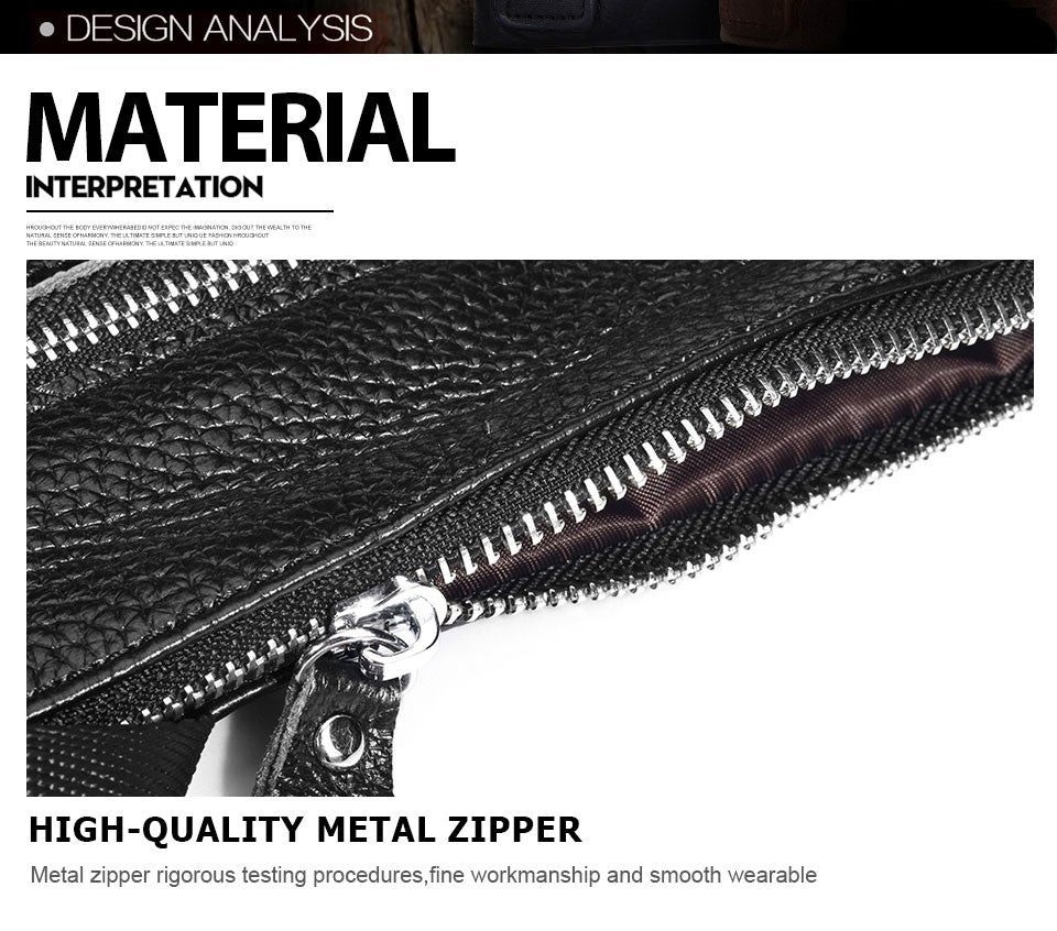 HUMERPAUL Genuine Leather Men's Crossbody Bags Large Capacity Shoulder Sling Bag Multifunction Short Travel Messenger Pack