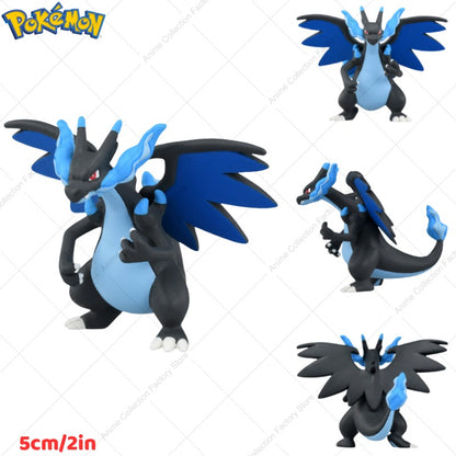 100% Original Takara Tomy Pokemon Figure Toys Chikorita Totodile Tepig Mega Metagross Charizard X PVC Figurine Model Dolls Gifts