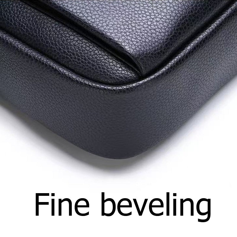 Men's Multi-Color Leather Crossbody Bag, Versatile Casual, Multi-Compartment, Daily Commuting, Stylish & Practical