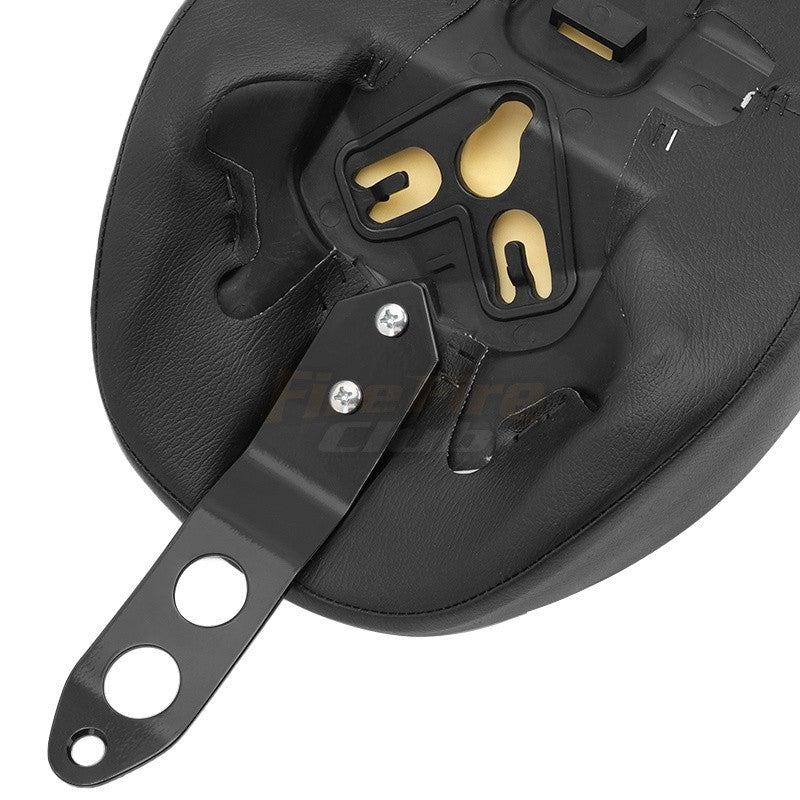Assento Individual do Piloto de Moto Almofada Dianteira Preta Compatível com Harley Sportster XL 1200 883 72 Forty Eight 2016-diante