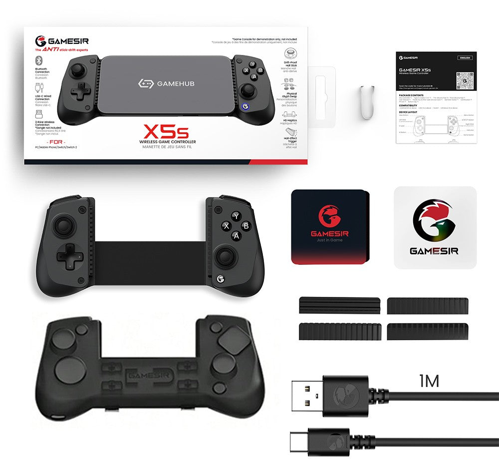 GameSir X5s Wireless Mobile Gaming Controller for Android iOS PC Gamepads Nintendo Switch 2/1 Controle 6-Axis Gyro HD Rumble