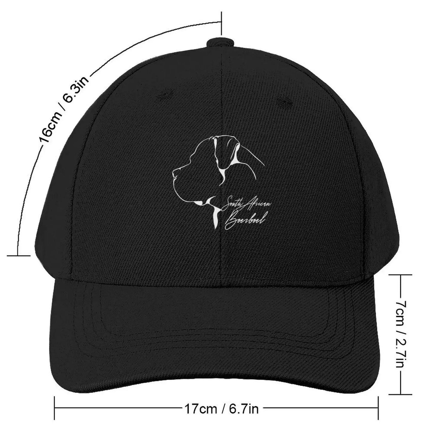 South African Boerboel Profile Dogs Baseball Cap cute foam party Hat Luxury Man Hat Golf Wear Men Women's