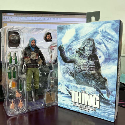 NECA Ultimate MacReady V.3 (Última Posição) O Enigma de Outro Mundo Boneco Colecionável de Ação Brinquedos Modelo Presente de Aniversário