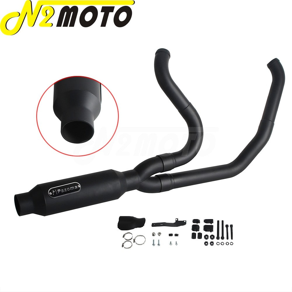 Motorcycle 2-into-1 Exhaust Muffler System For Harley Touring Electra Glide FLHTI FLHTK FLHTPI FLHTKL FLHTCUI FLHTKSE 2017-2025