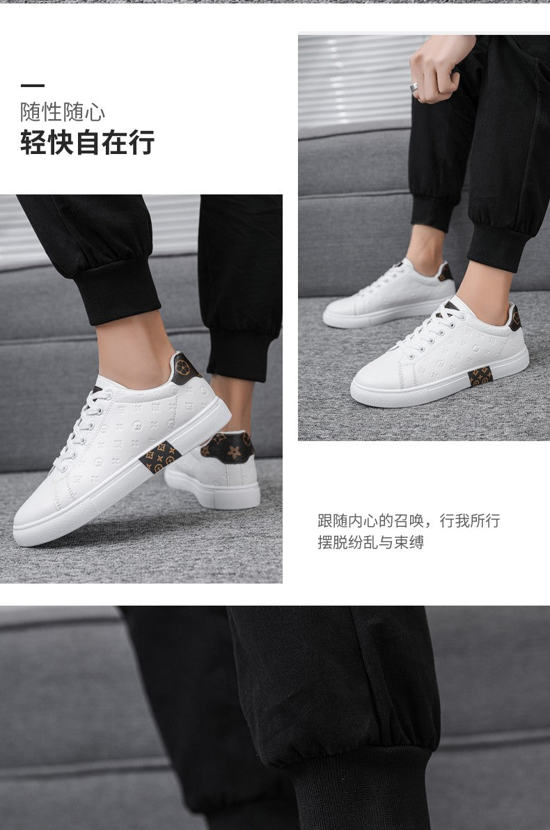 Brand Men Leather High-Top Skateboarding Shoes Men's Sneakers Male Flats Non-Slip Sport Shoes Zapatillas Hombre Mens Footwear