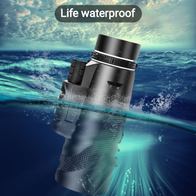 80x100 HD ZOOM Telescópio Monocular Potente Binóculos Portáteis Telescópio de Longo Alcance Caça Acampamento Com Tripé Suporte Para Celular