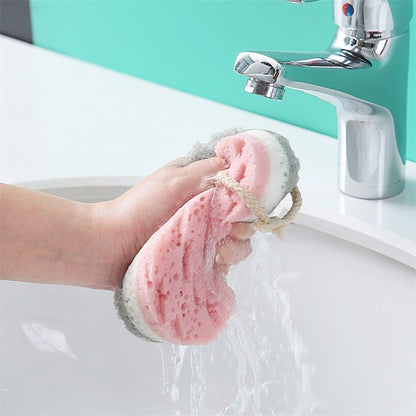 Sponge Bath Ball Shower Rub For Whole Body Exfoliation Massage Brush Scrubber Body Brush Sponge Brush Bathroom 1/2/3PCS