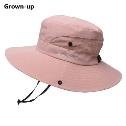 Xinbaoguan 100% Polyester Summer Outdoor Sun Hat, Breathable Sun Hat, Folding Sun Hat, Female Ponytail Hole Fisherman Hat