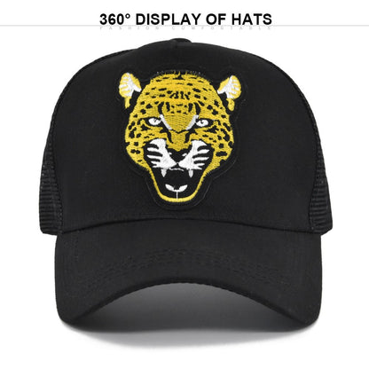 Boné Trucker Snapback Hip Hop Masculino Respirável Malha Ossos Verão Jaguar Bonés De Beisebol Feminino Patch Drake Boné Gorras Hombre