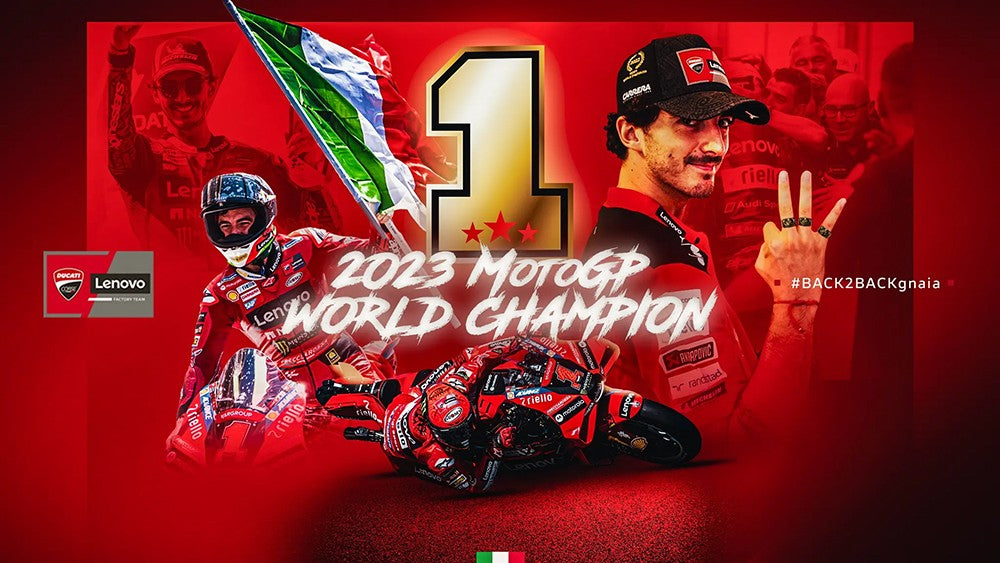 Maisto 1:18 NOVA Ducati Lenovo Team 2023 #1 Bagnaia Campeão Moto GP Corrida motocicleta de liga fundida Modelo de coleção de presente de brinquedo