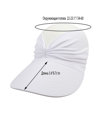 Spring and summer Beach Sun Hat for women New ladies outdoor sports empty top hat  sun-protection visior