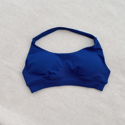 DF halter Neck Woman Sports Crop Bra  Comfortable gym bra Running Bra workout Sportswear