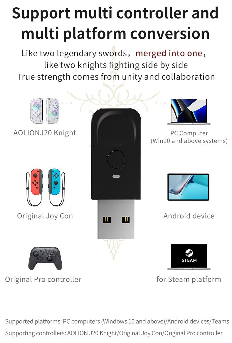 AOLION J20 Hall Joy-con Gamepad for NS2/Switch OLED/Switch NFC HD Shake Lite Left and Right Split Game Controller