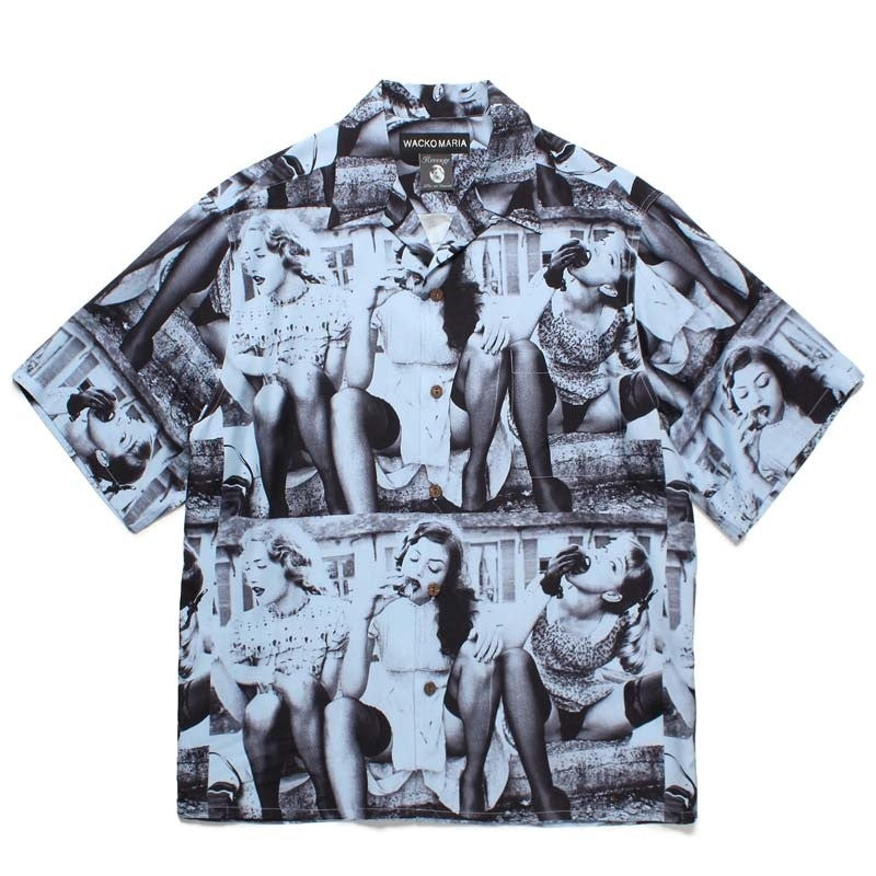 Latest Trend WACKO MARIA 25SS Vintage Denim Rope Crop Casual Hawaii Beach Holiday Mens Womens Casual Short Sleeve Shirt Tops