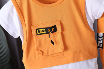 New Summer Infant Boys Clothing Children Casual T-Shirt Shorts 2Pcs/Set Toddler Baby Girl Clothes Sports Costume Kids Tracksuits