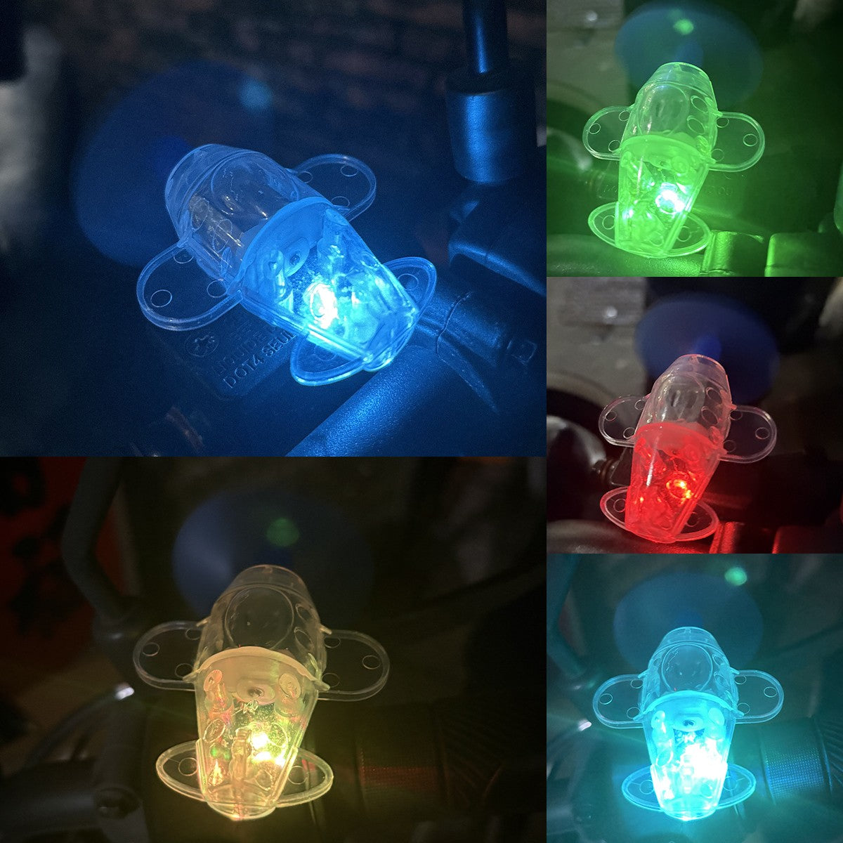 1x Mini Luzes Estroboscópicas para Aeronaves, Luz de Advertência de Posição em LED com Energia Eólica, Efeito Piscante, Acessórios para Carro, Moto, Bicicleta, Condução Segura