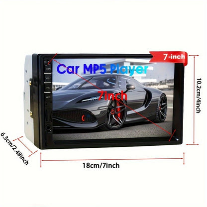 MTIJIEY 2 din Rádio Automotivo 7" HD Tela Touch Autorádio Player Multimídia Universal Carro Estéreo MP5 BT TF FM Câmera