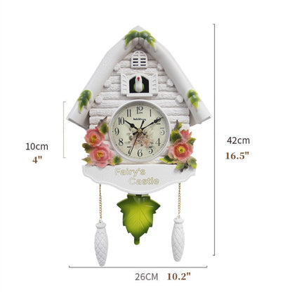 1pc Cuckoo Wall Clock, Daytime Hourly Alarm Pendulum Quartz Watch, Silent Wall Clock for Home Living Room Decoration Wall Art