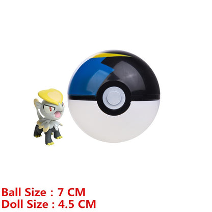 Pokémon Pokeball Com Desenhos Animados Filme Anime Figura Pikachu Charmander Eevee Squirtle Vulpix Qualidade Pet Action Model Brinquedos Presentes
